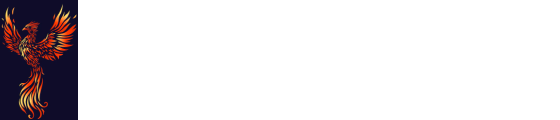 Fiery bird and bold title